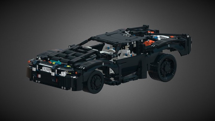 Batmobile, Lego Technic 3D Model