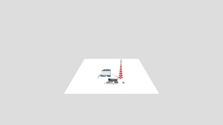 ABS-CBN Philippines TV Headquarters Station 3D Model