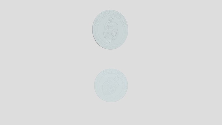 Tunisian Dinar 3D Model
