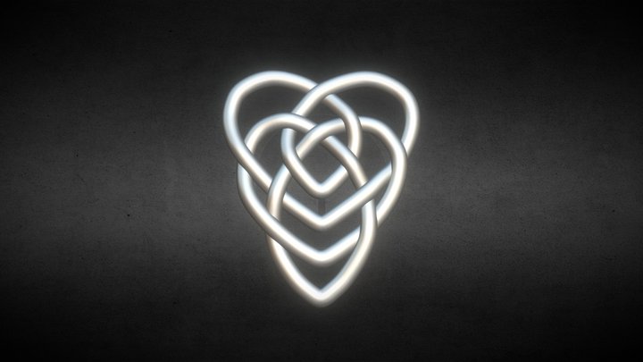 Hearts Intertwined 3D Model
