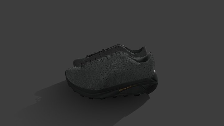 Artisan Custom Leather Sneakers: Dawn Flow 3D Model