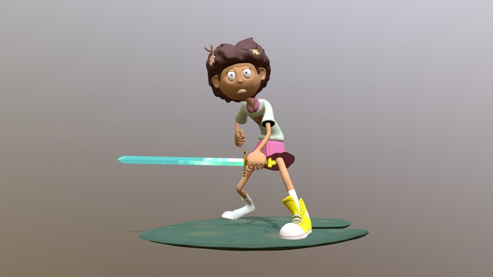 Anne Boonchuy Action Pose 3D Model