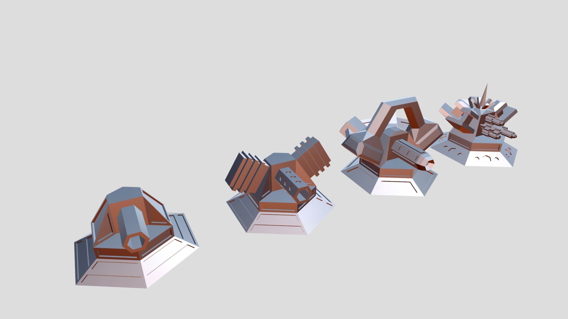All New Turrets Canons - Download Free 3D model by Trockk (@Timrockk ...