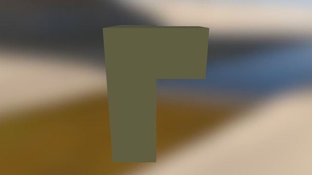 Dark Green Puzzle Cube Part 3D Model