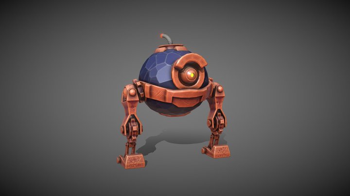 Bomb Bot. 3D Model