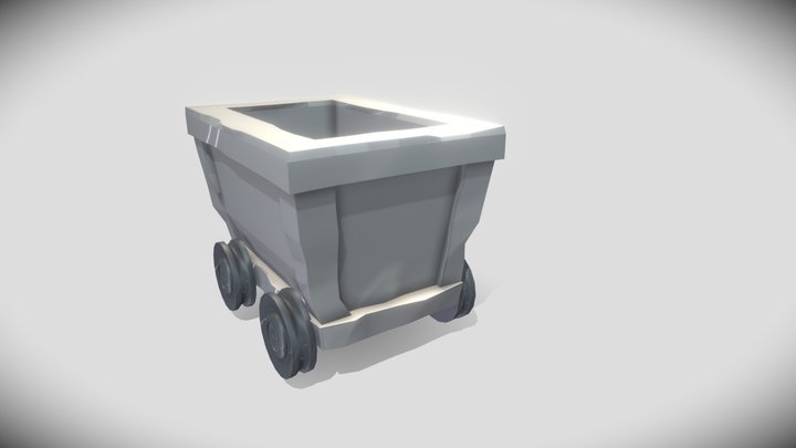 Minecart 3D Model