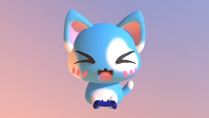 Cute Cat 3D Model