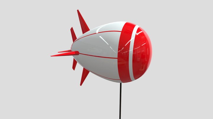 Simple Missile Balloon 3D Model