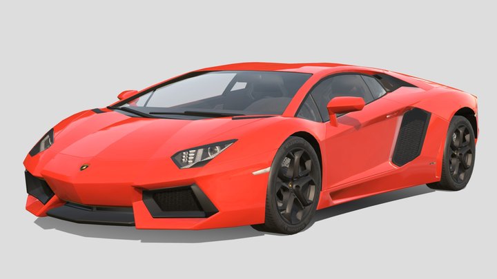 2012 Lamborghini Aventador – Modello 3D gratuito STL