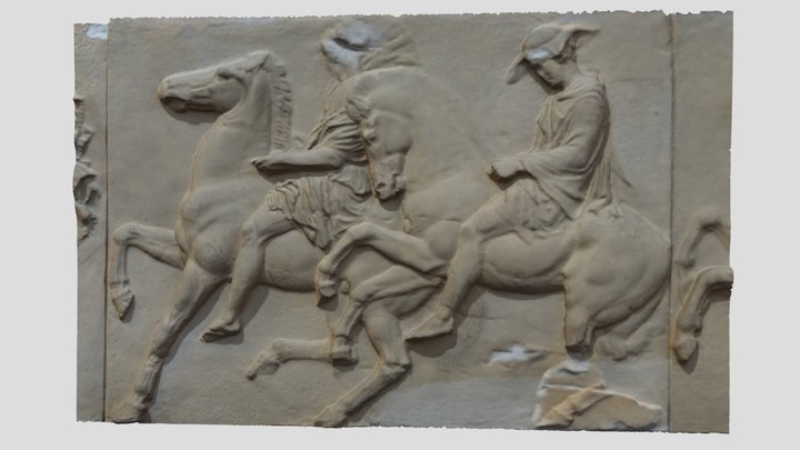 Parthenon West Frieze IX 3D Model