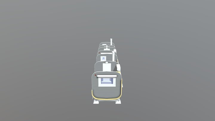 Баня бочка 5 метров 3D Model