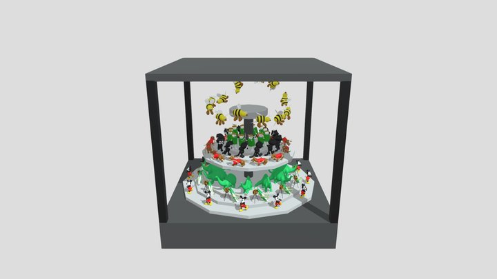 Digitaly Completed 3D Zoetrope 3D Model