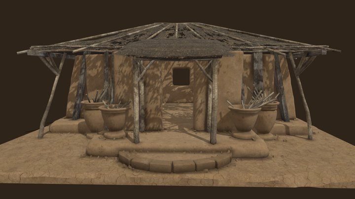 Ancient hut 3D Model