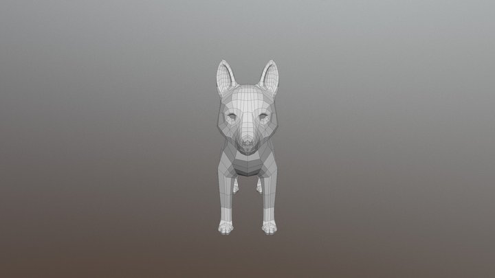 Low-ish poly Husky 3D Model