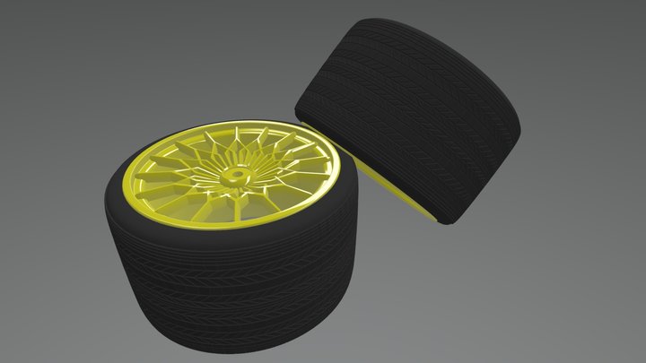 Race Tires 3D Model