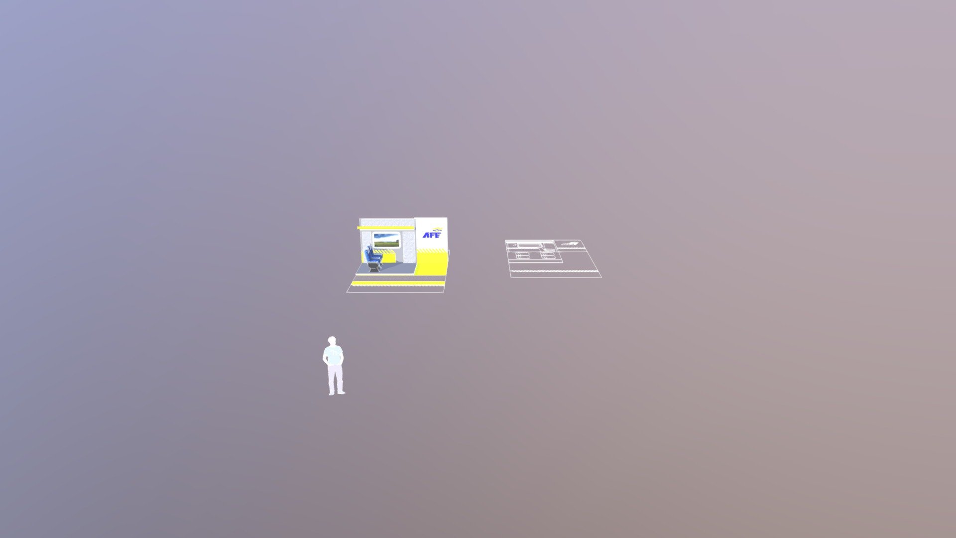 afe stand - 3D model by ArteURBANO [769b500] - Sketchfab