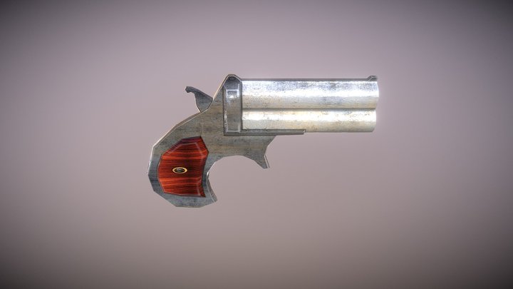 Remington Double Barrel 3D Model