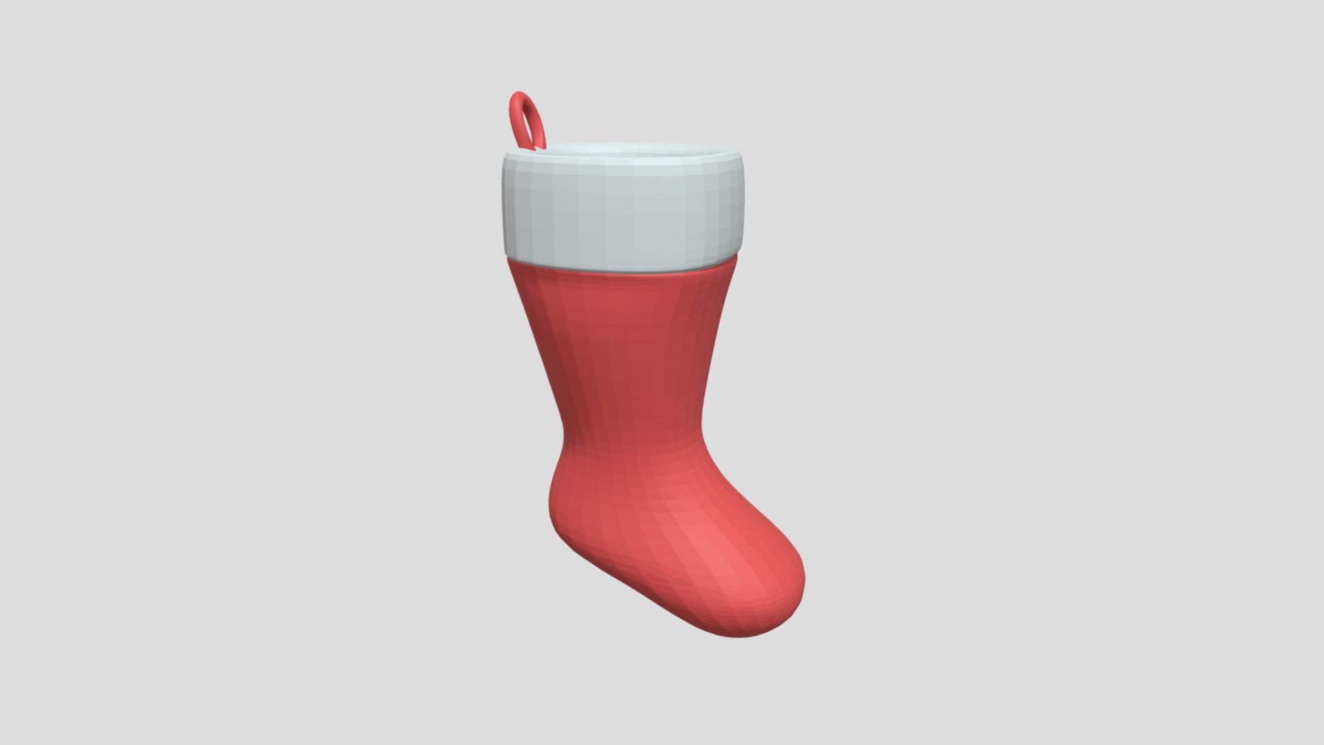 3D model Christmas Sock - This is a 3D model of the Christmas Sock. The 3D model is about chart, funnel chart.