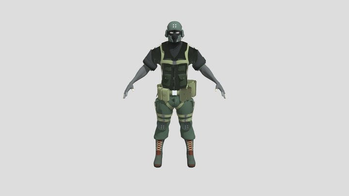 Soldier 3D Model
