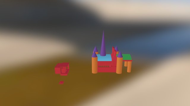 Patriotic Spider - Castle 3D Model