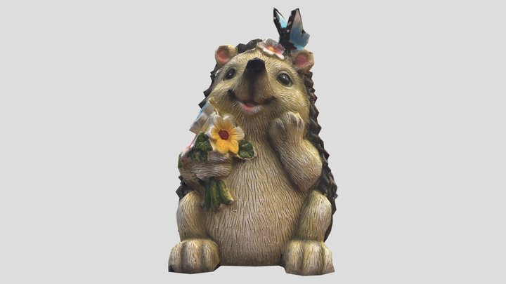 Hedgehog (Flowers) – Free 3D Model STL