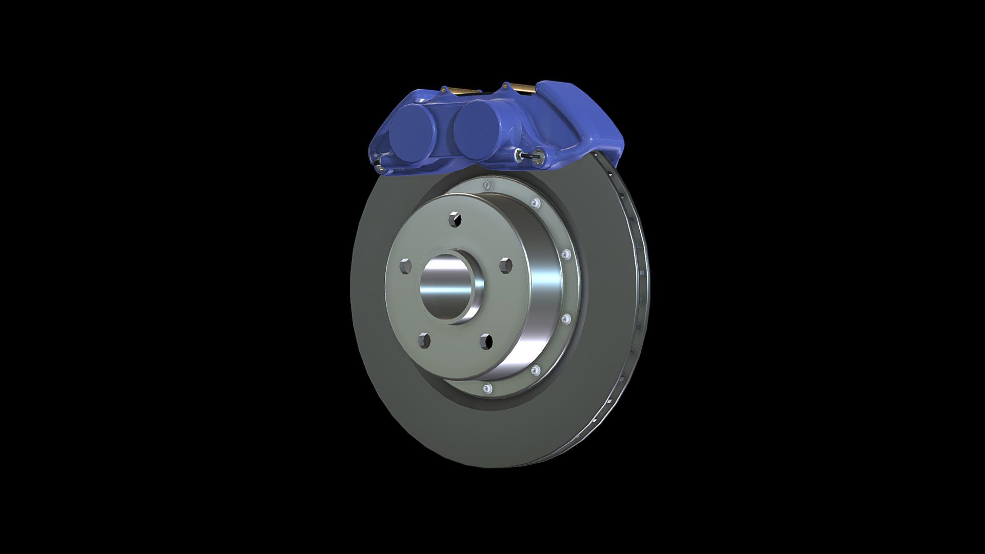 4 piston brakes Buy Royalty Free 3D model by OxS49 [76a02e0