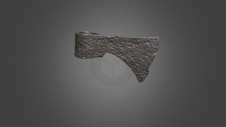 Iron trade axe (RA1-2-15), Gilbert Site, Texas 3D Model