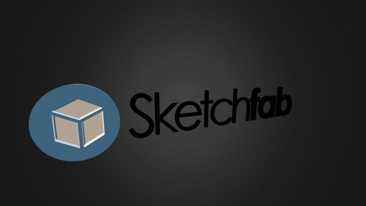 Sketchfab Logo 3D Model