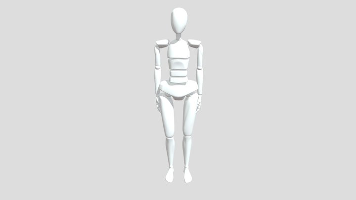 Marcha frente/atrás Biomecânica 3D Model