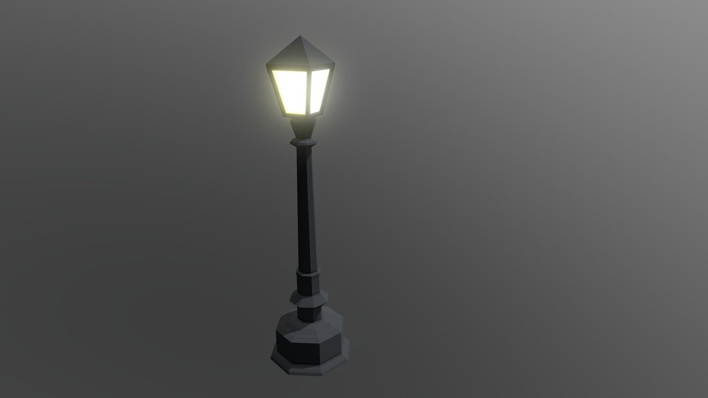 Street Lamp - Low Poly