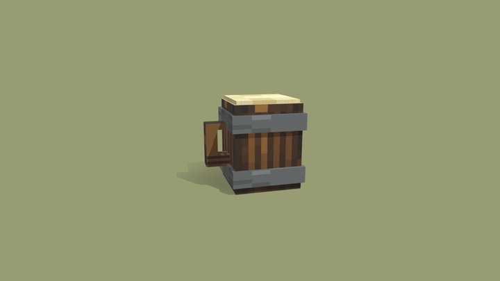 Minecraft Mug 3D Model