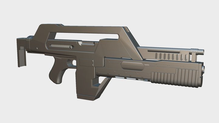M4A1 Pulse Rifle Final Model 3D Model