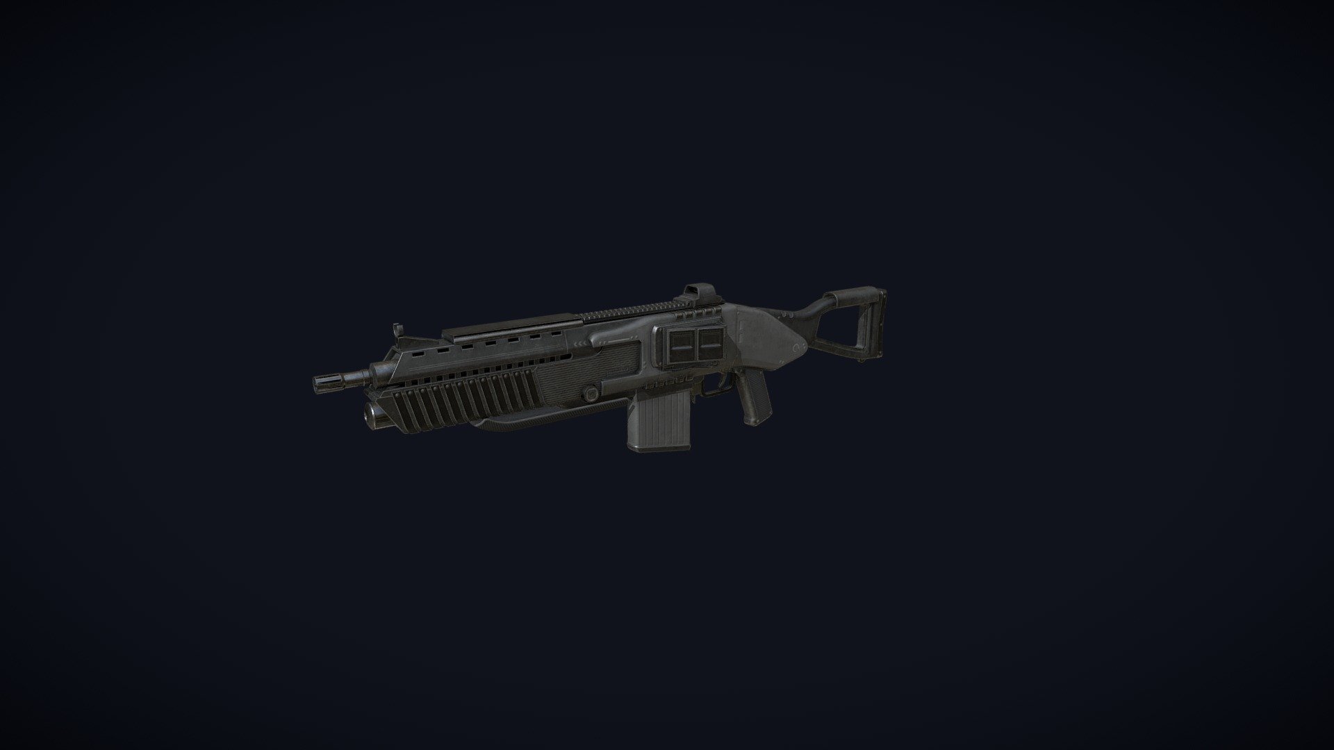 Sci-Fi Assault Rifle - 3D model by Nathan Alejver (@nathanalejver ...