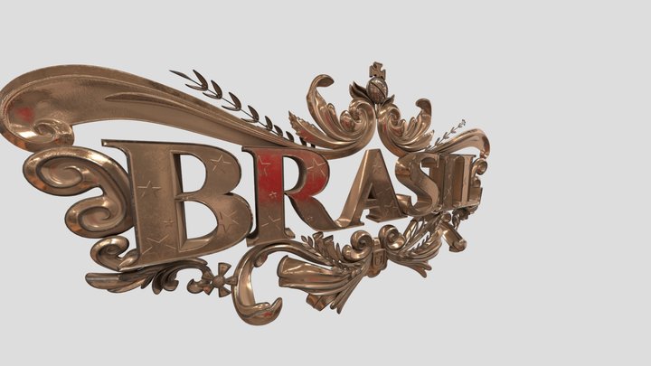 3d Logo Brasil: A Ultima Cruzada 3D Model