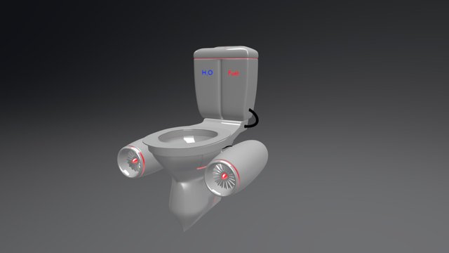 Future Toilet 3D Model