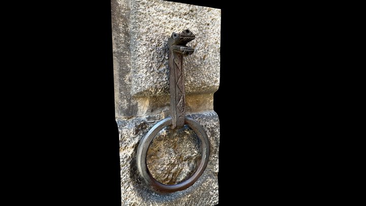 Siena - Wrought Iron Horse Tether 2 (Scaniverse) – Free 3D Model STL