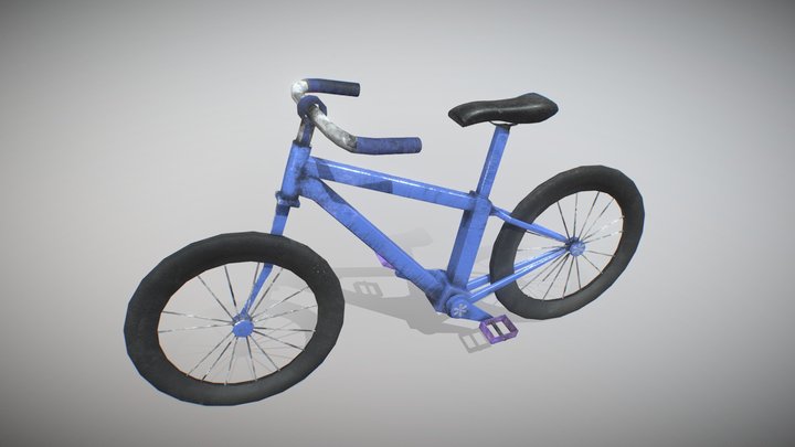 Old Bike (Low poly) 3D Model