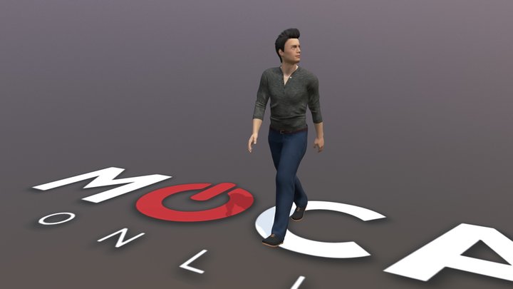 Daz3D Walks Animation - Michael 8 3D Model