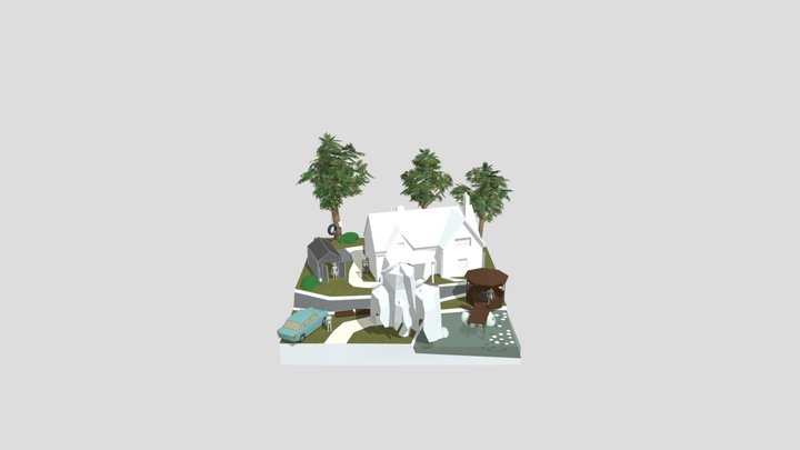 Grandma's house - WIP Diorama 3D Model