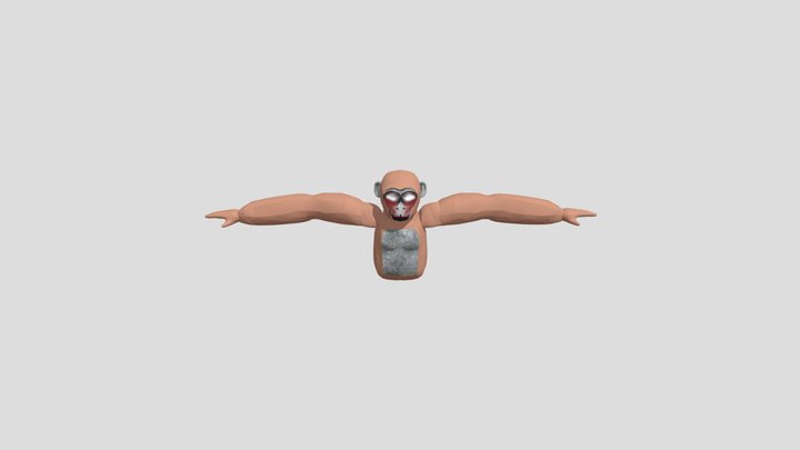 Me as a monster for game of lethal ape remake 3D Model