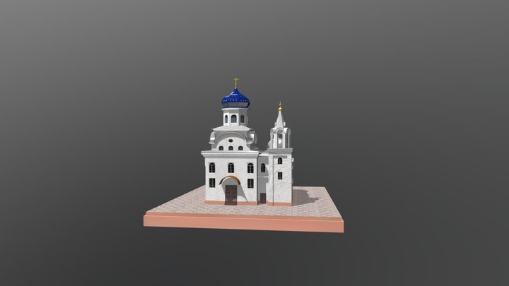 Храм Успения Пресвятой Богородицы 3D Model