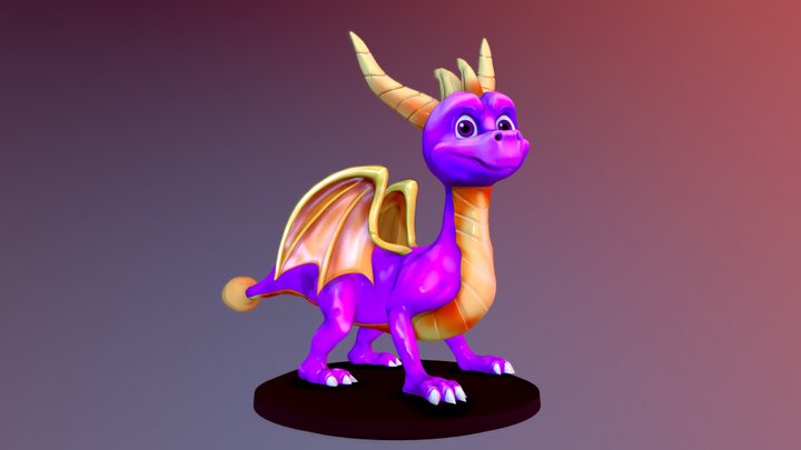 Spyro the dragon Sculpt 3D Model