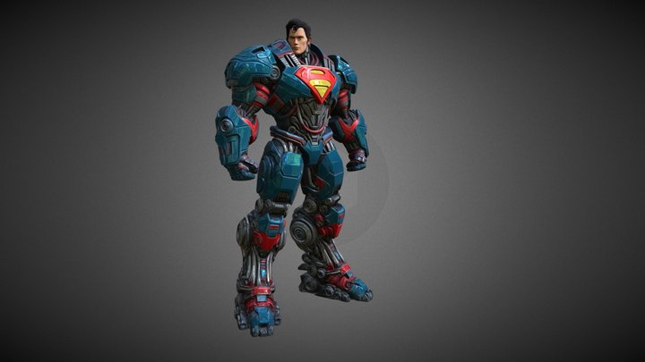 Mecha Superman 3D Model