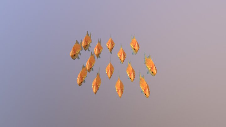 Peixinhos Dourados 3D Model
