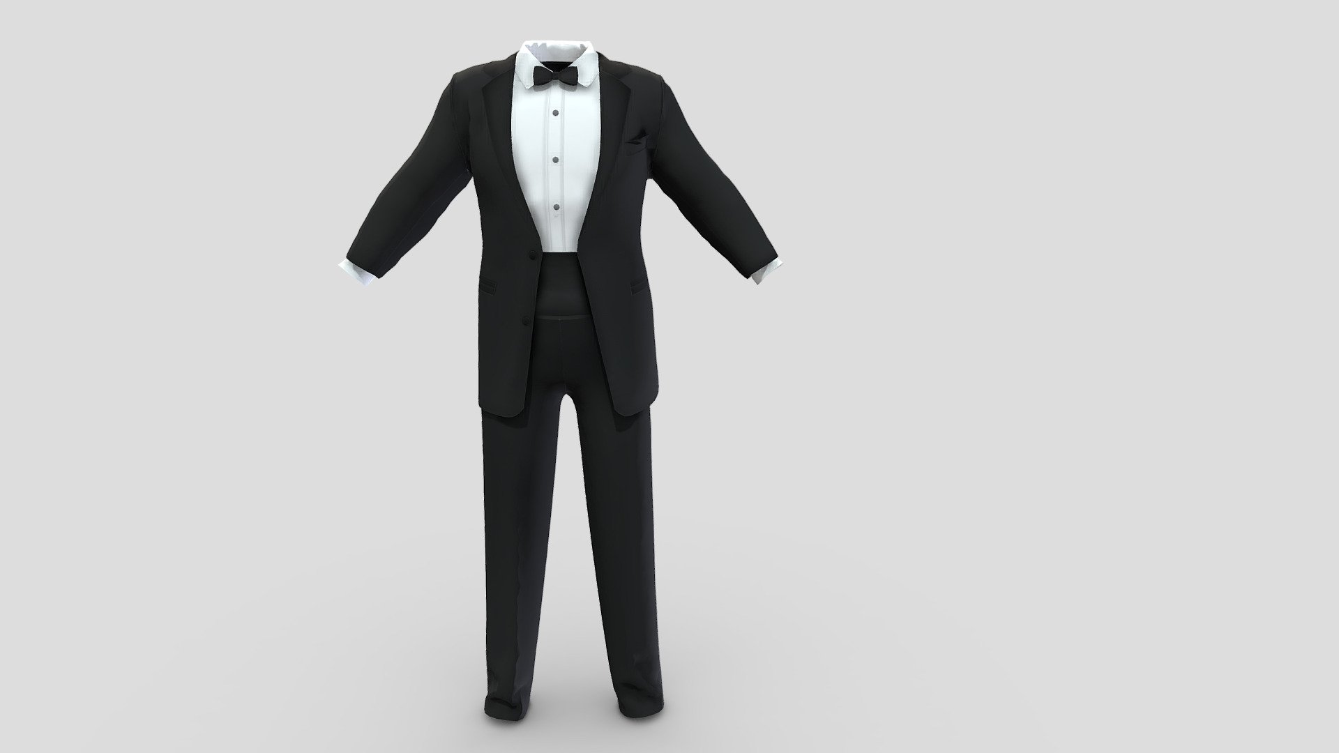 Men's Tuxedo - Buy Royalty Free 3D model by 3dia [76afc1a] - Sketchfab ...