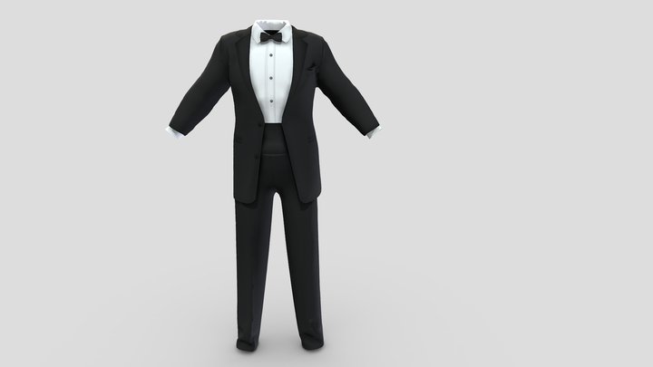 Men's Tuxedo 3D Model