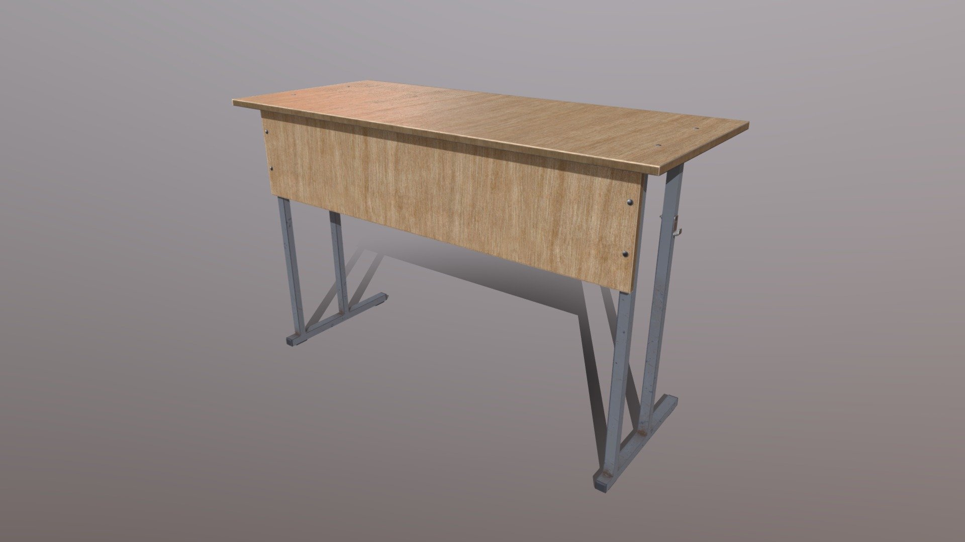 School Desk Download Free 3D model by I Never Asked for This (i