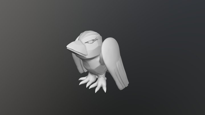 Stylized Raven for 3D printing 3D Model