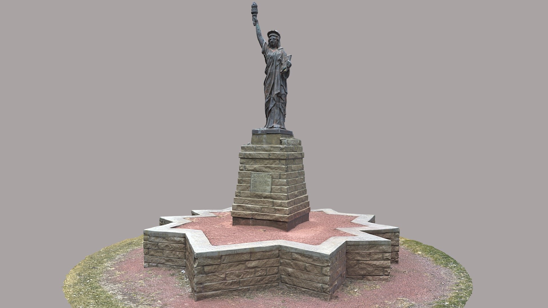 Boy Scouts Statue of Liberty replica Download Free 3D model by