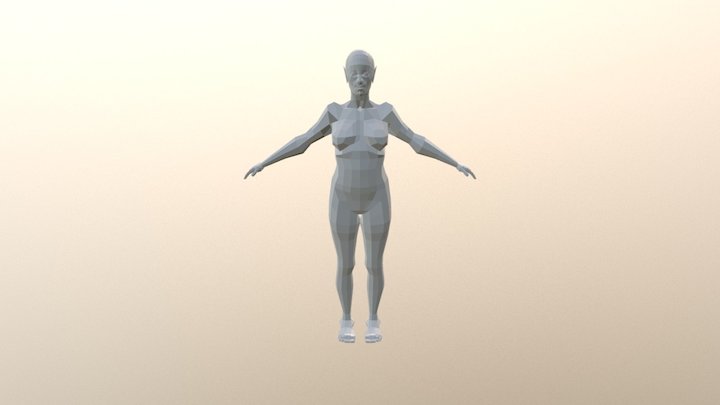 Female_BasemeshLP 3D Model